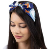 OPASKA DO WŁOSÓW szeroka NIEBIESKA KOKARDA pin up