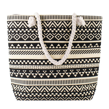 TORBA damska duża PLAŻOWA koszyk shopper LATO na ramię pojemna AZTEK