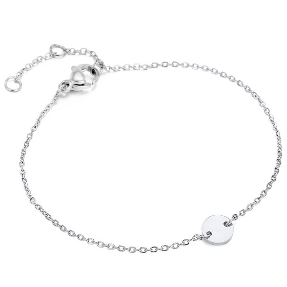 Bransoletka CELEBRYTKA kółko STAL SZLACHETNA