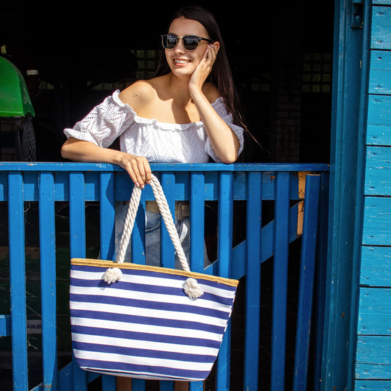TORBA plażowa LATO damska DUŻA miejska SHOPPER na plaże