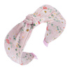 OPASKA do włosów SUPEŁ węzeł KWIATY różowa TURBAN