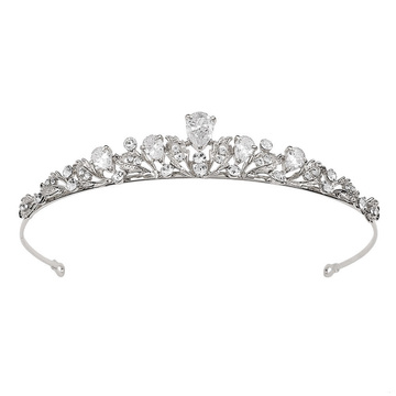 Ozdoba ŚLUBNA damska korona TIARA ślub DIADEM kryształ elegancka