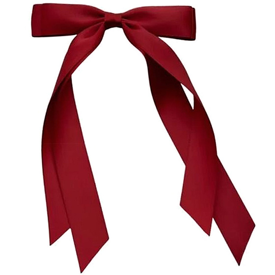 SPINKA DO WŁOSÓW kokarda wstążka długa cienka elegancka delikatna