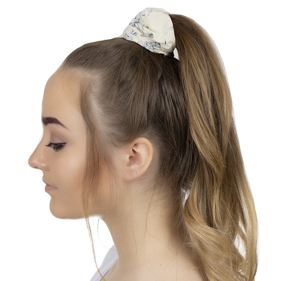 GUMKA do włosów SCRUNCHIES ŻÓŁTA kwiaty