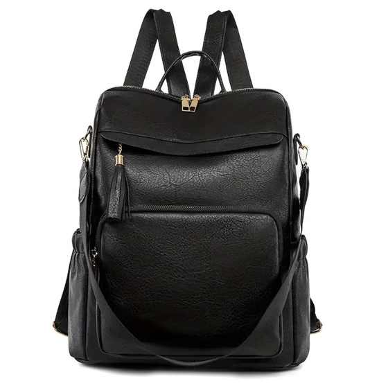 Alessio PLECAK POJEMNY ELEGANCKI szkolny MIEJSKI torba / plecak 2w1