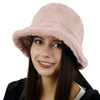ZIMOWY bucket hat KAPELUSZ na zimę ciepły PLUSZOWY czapka