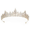 DIADEM Korona Tiara MISS GLOW ŚLUBNY ZŁOTY cyrkonie KRYSZTAŁY