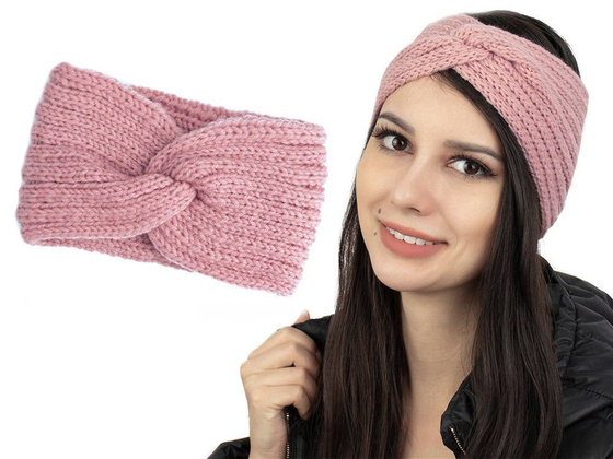 OPASKA DO WŁOSÓW na głowę zimowa damska TURBAN ciepła WĘZEŁ