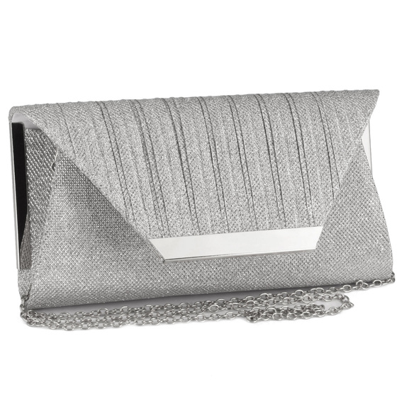 Torebka damska KOPERTÓWKA wizytowa ŁAŃCUSZEK wieczorowa elegancka