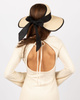 DASZEK KAPELUSZ DAMSKI Alessio słomkowy boho lato plaża KOKARDA NA KUCYK