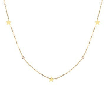 Naszyjnik STAL SZLACHETNA POZŁACANA celebrytka