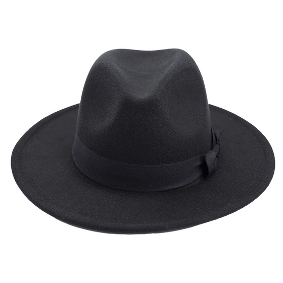 Kapelusz KLASYCZNY panama damski kokardka FILCOWY