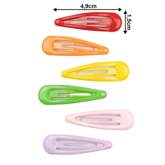 SPINKI DO WŁOSÓW dla dziewczynki ZESTAW 6 SZTUK spinka dla dziecka