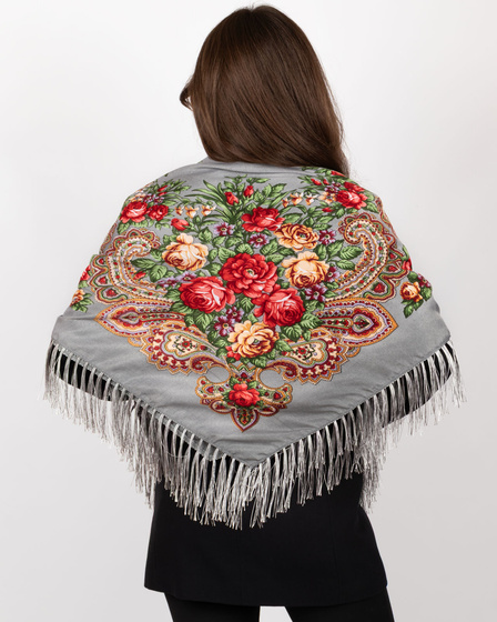 CHUSTA Ludowa Alessio GÓRALSKA Folk KWIATY DUŻA