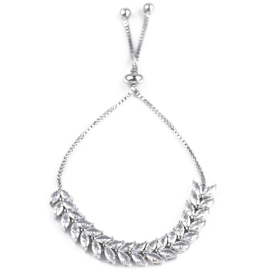 Bransoletka elegancka STAL SZLACHETNA POSREBRZANA