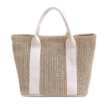 Torba RETRO damska słomiana torebka BOHO beżowa