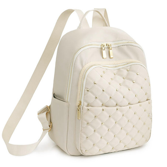 Alessio PLECAK damski POJEMNY miejski szkolny PIKOWANY torba QUILTED