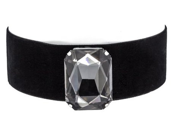 Choker NASZYJNIK aksamitny czarny