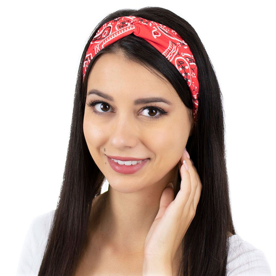 OPASKA DO WŁOSÓW pin up na głowę BANDAMKA turban szeroka