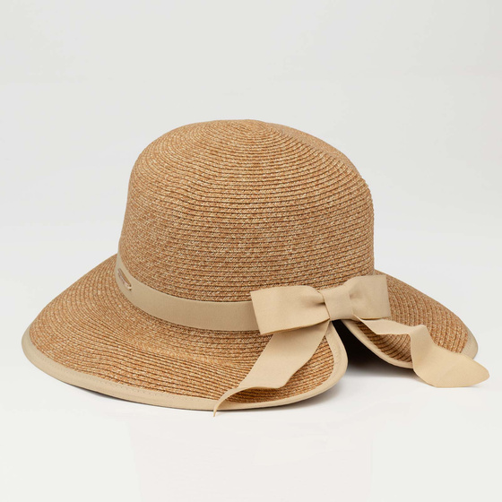 KAPELUSZ DAMSKI Alessio słomkowy boho lato plaża słomiany KOKARDA