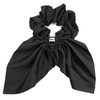 GUMKA do włosów frotka SCRUNCHIES KOKARDA czarna