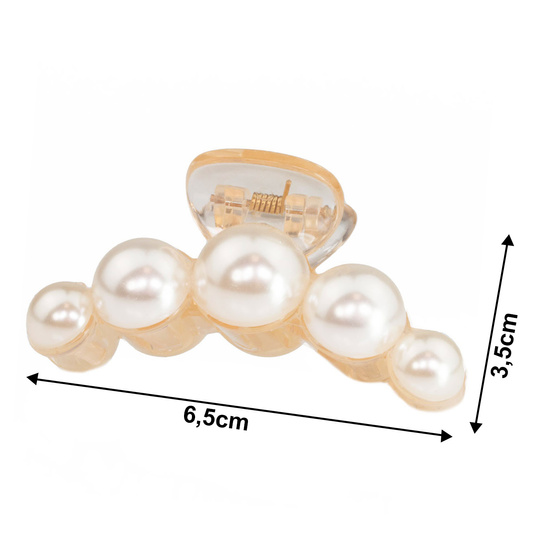 SPINKA DO WŁOSÓW perły KLAMRA klamerka perłowa