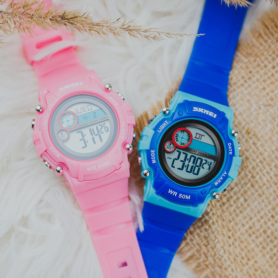 ZEGAREK dziecięcy SKMEI 1477 elektroniczny RÓŻOWY