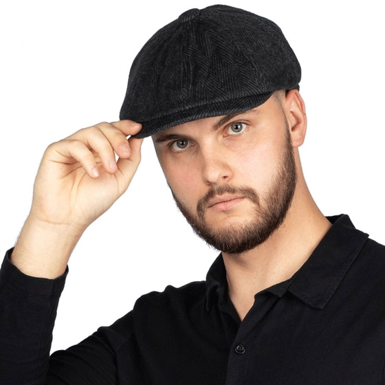 KASZKIET Męski Alessio Stylowy Elegancki NEWSBOY CAP Jesień Zima RETRO