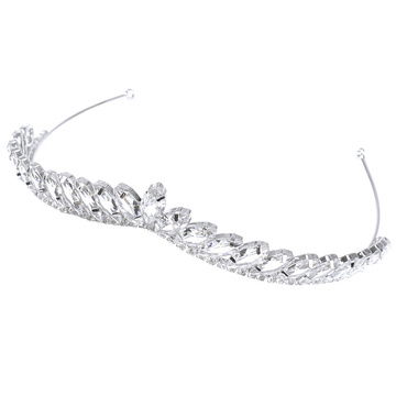 Ozdoba ŚLUBNA korona TIARA DIADEM KRYSZTAŁ AAA