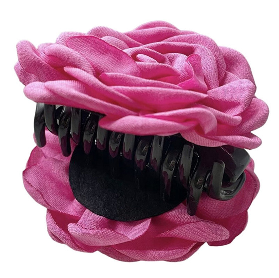 SPINKA ozdoba DO WŁOSÓW duża klamra KWIAT klasyczna elegancka