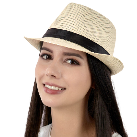 KAPELUSZ damski męski SŁOMKOWY hawana letni PANAMA