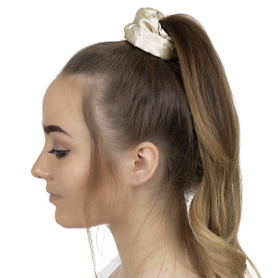 GUMKA do włosów aksamitka SRUNCHIES KREMOWA