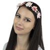 WIANEK na głowę opaska NA GUMCE panieński KWIATY