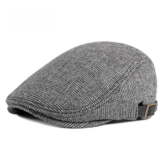 KASZKIET Męski Alessio Stylowy Elegancki FLAT CAP Jesień Zima Czapka RETRO