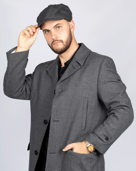 KASZKIET Męski Alessio Stylowy Elegancki NEWSBOY CAP Jesień Zima RETRO