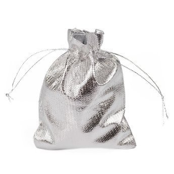 WORECZEK PREZENTOWY torebka SREBRNY 19,5x14,5cm