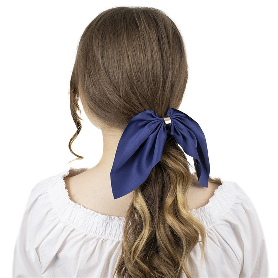 GUMKA do włosów frotka SCRUNCHIES KOKARDA granat