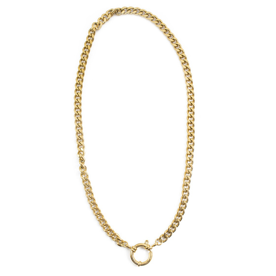 Naszyjnik damski STAL SZLACHETNA POZŁACANA