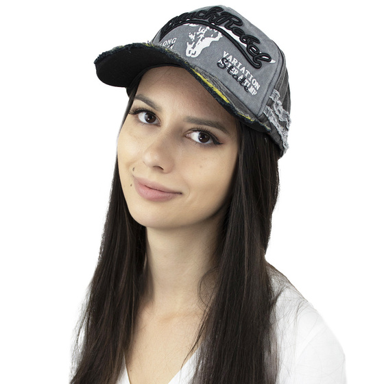 Kaszkietówka jeansowa CZAPKA Z DASZKIEM damska męska VINTAGE