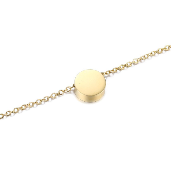 Naszyjnik STAL SZLACHETNA POZŁACANA celebrytka