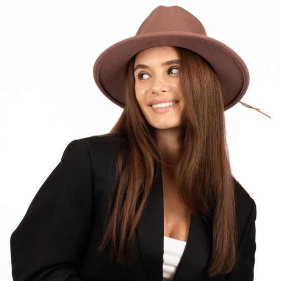 KAPELUSZ damski elegancki FILC boho PANAMA filcowy