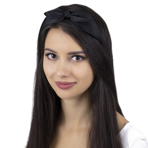 OPASKA DO WŁOSÓW kokarda SZEROKA węzeł pin up gładka