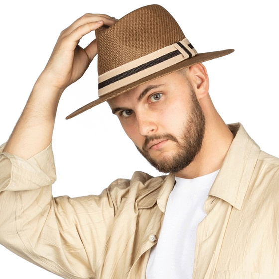 KAPELUSZ Alessio DAMSKI MĘSKI PLECIONY lato HAWANA letni PANAMA