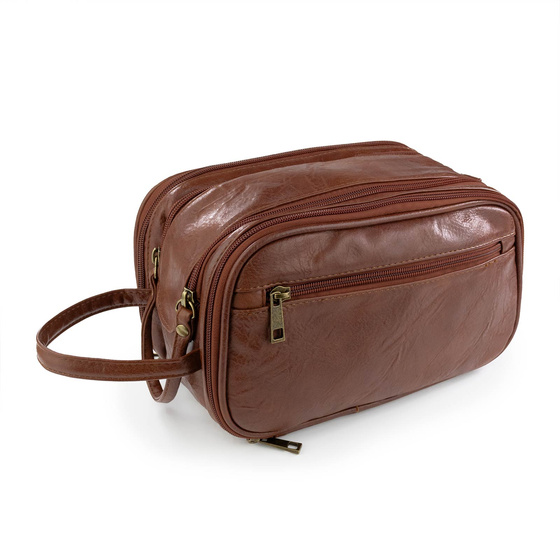 Alessio KOSMETYCZKA Męska Podróżna Saszetka ORGANIZER Na Kosmetyki XXL