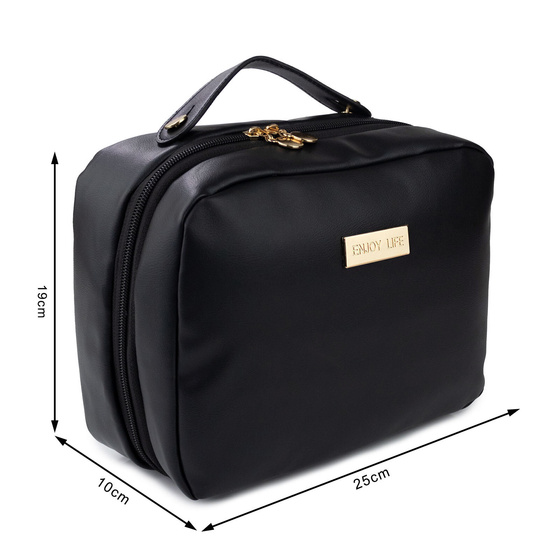 KOSMETYCZKA duża DAMSKA podróżna ORGANIZER na kosmetyki KUFEREK