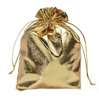 WORECZEK PREZENTOWY torebka  ZŁOTY 19,5x29,5