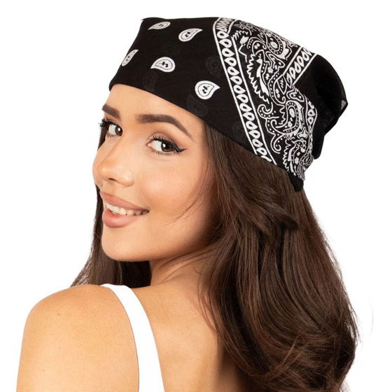 BANDAMKA BANDANA Alessio CHUSTKA CHUSTA czarna