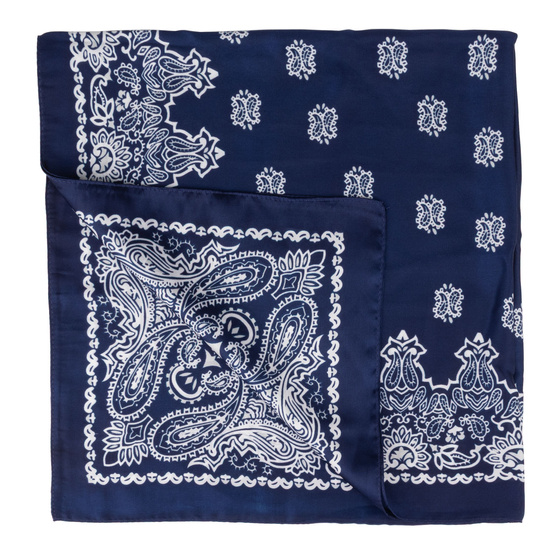 BANDAMKA BANDANA Alessio CHUSTKA CHUSTA granatowa DUŻA 67cmx67cm