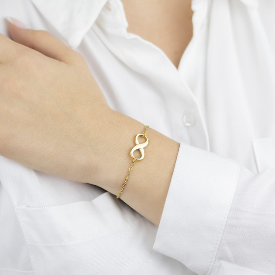 Bransoletka celebrytka STAL SZLACHETNA POZŁACANA