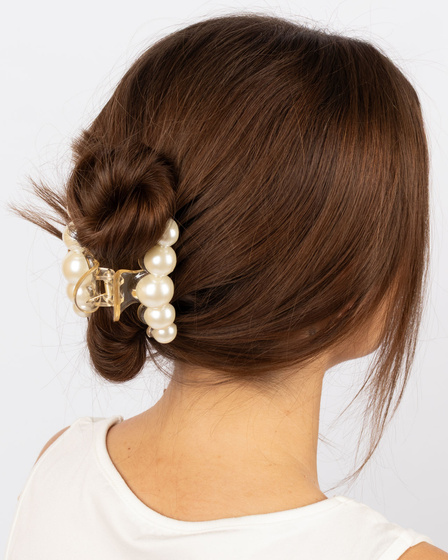 SPINKA DO WŁOSÓW perły KLAMRA klamerka perłowa